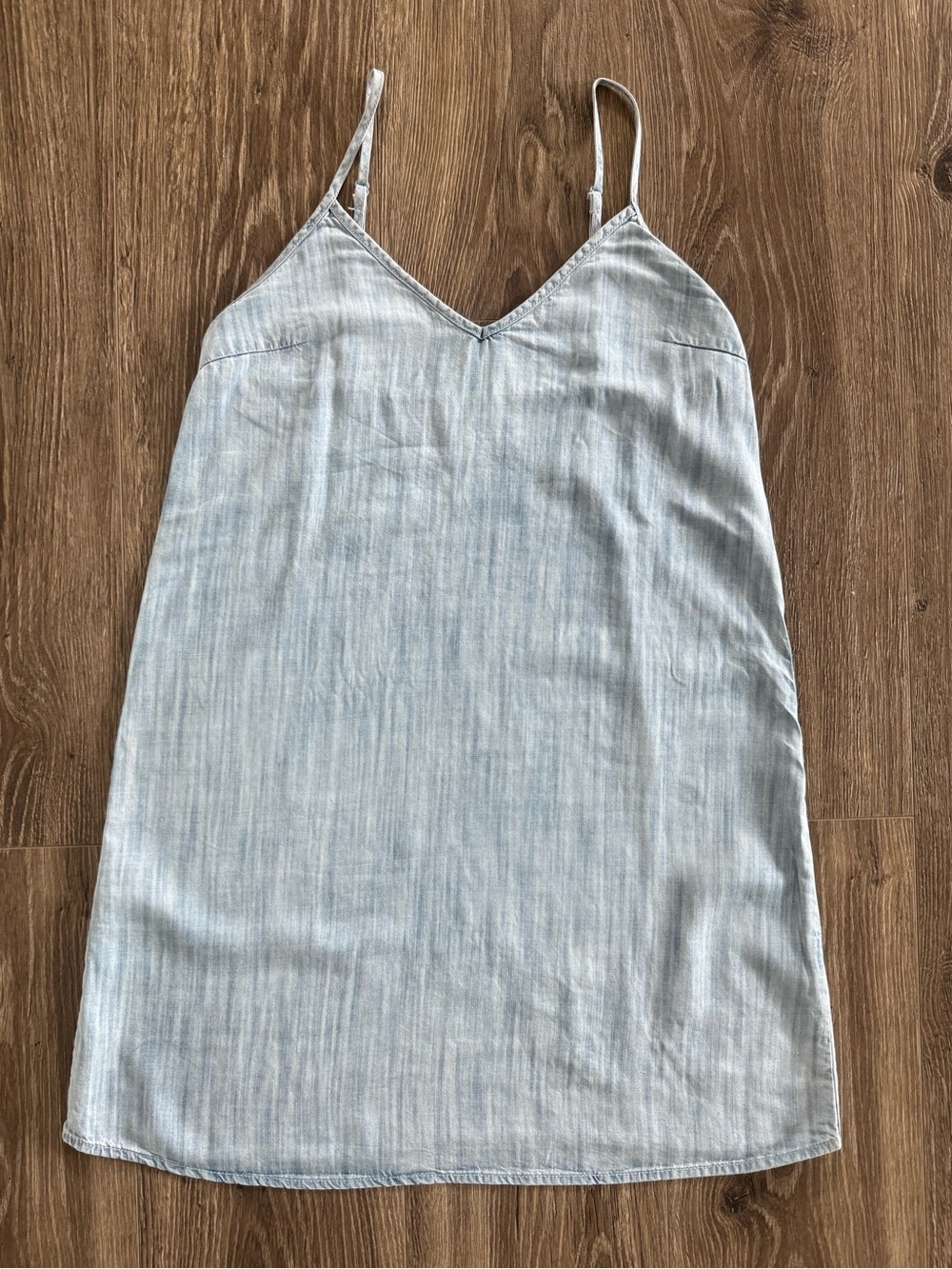 Aritzia TNA denim mini slip dress